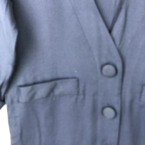 Vintage Piccalino Petites Navy Dress and Blazer Set Women’s SZ 6P EUC - Picture 9 of 16